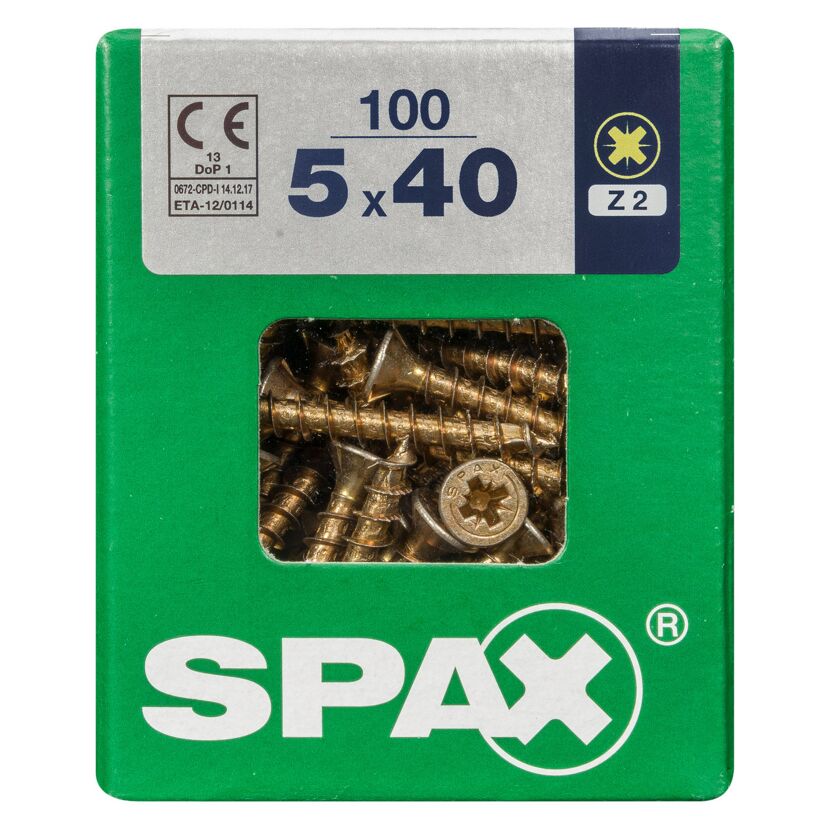 Senkkopfschrauben PZ2 Ø 5 x 40 mm 100 Stück