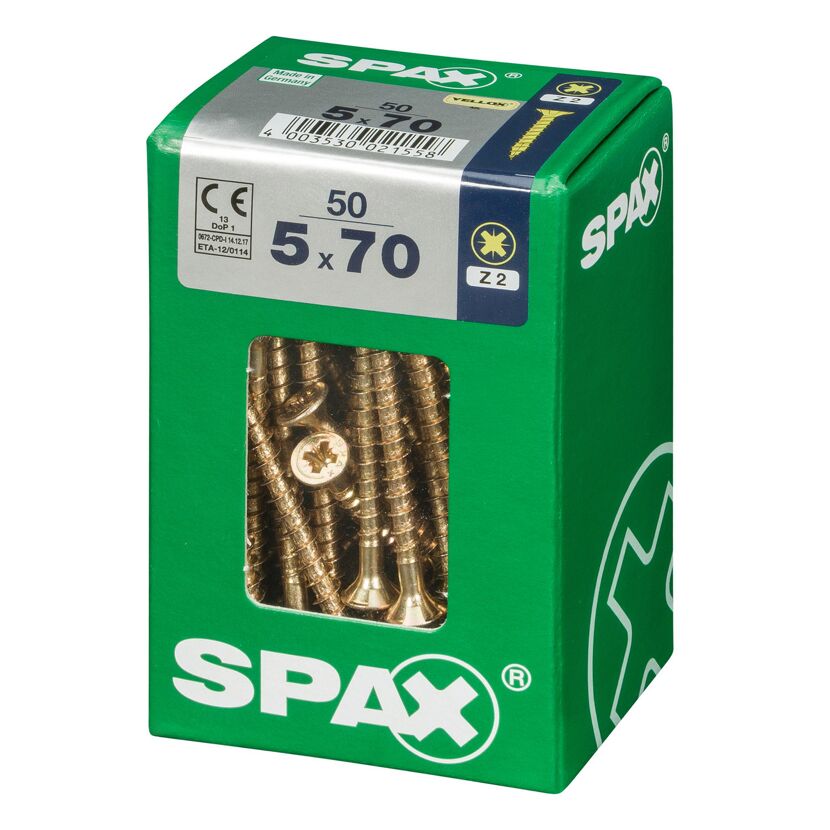 Senkkopfschrauben PZ2 Ø 5 x 70 mm 50 Stück