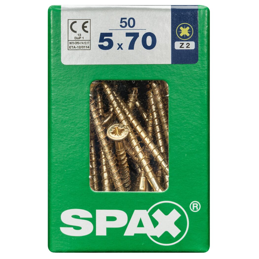 Senkkopfschrauben PZ2 Ø 5 x 70 mm 50 Stück