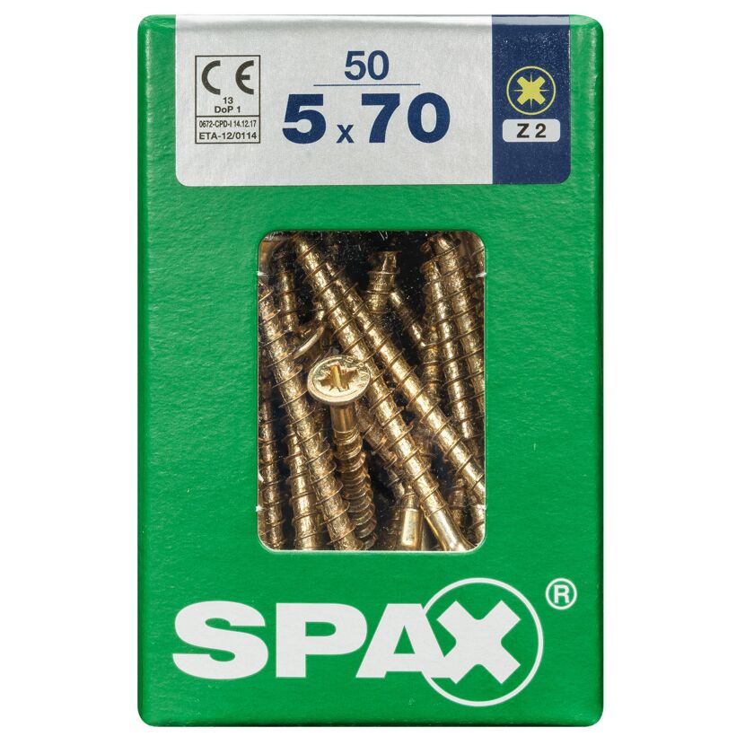 Senkkopfschrauben PZ2 Ø 5 x 70 mm 50 Stück