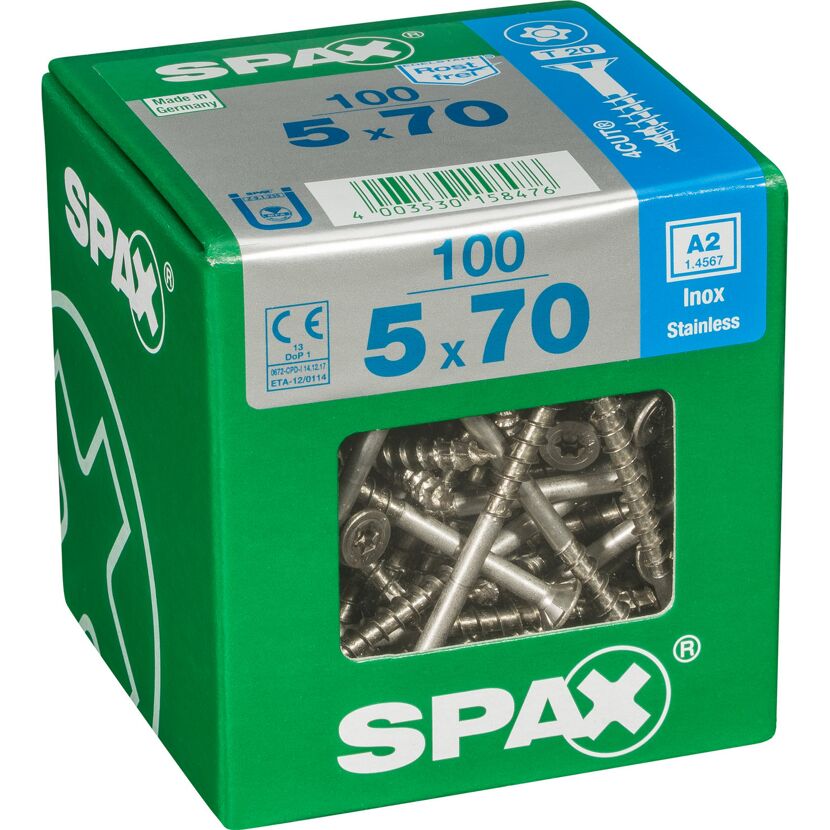 Senkkopfschrauben T-Star rostfrei Ø 5 x 70 mm 100 Stück