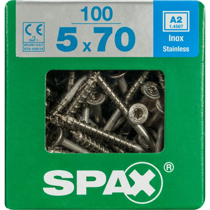 Senkkopfschrauben T-Star rostfrei Ø 5 x 70 mm 100 Stück