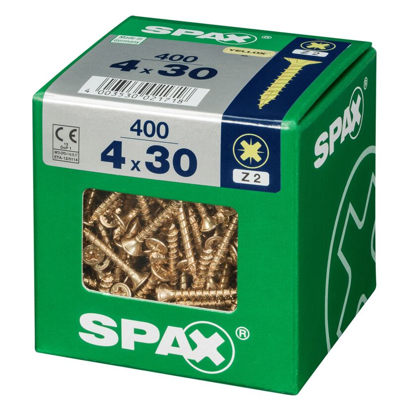 Senkkopfschrauben PZ2 Ø 4 x 30 mm 400 Stück