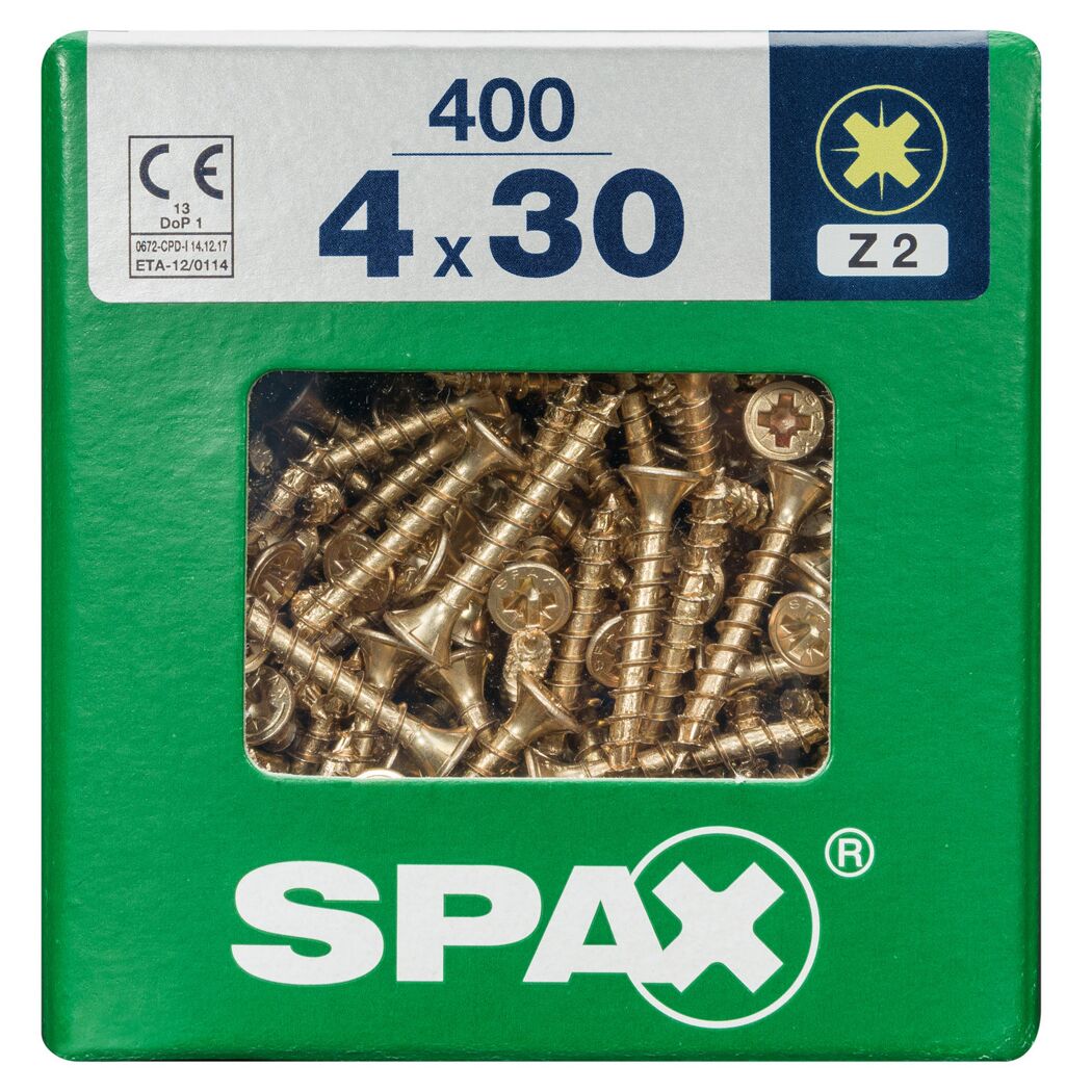 Senkkopfschrauben PZ2 Ø 4 x 30 mm 400 Stück