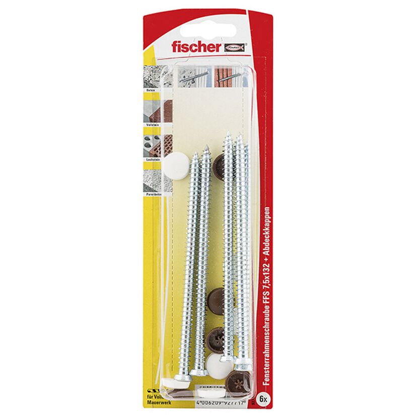 Fensterrahmenschraube 'FFS' Ø 7,5 x 132 mm TX30 6 Stück