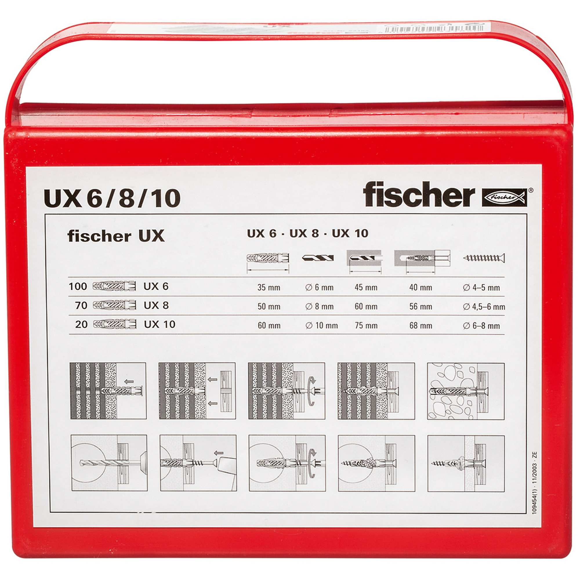 Dübel-Box 'UX' 190-teilig + product picture