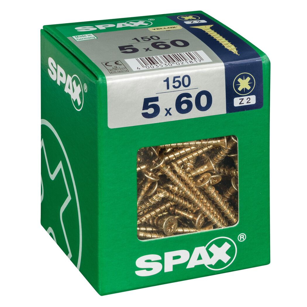 Senkkopfschrauben PZ2 Ø 5 x 60 mm 150 Stück