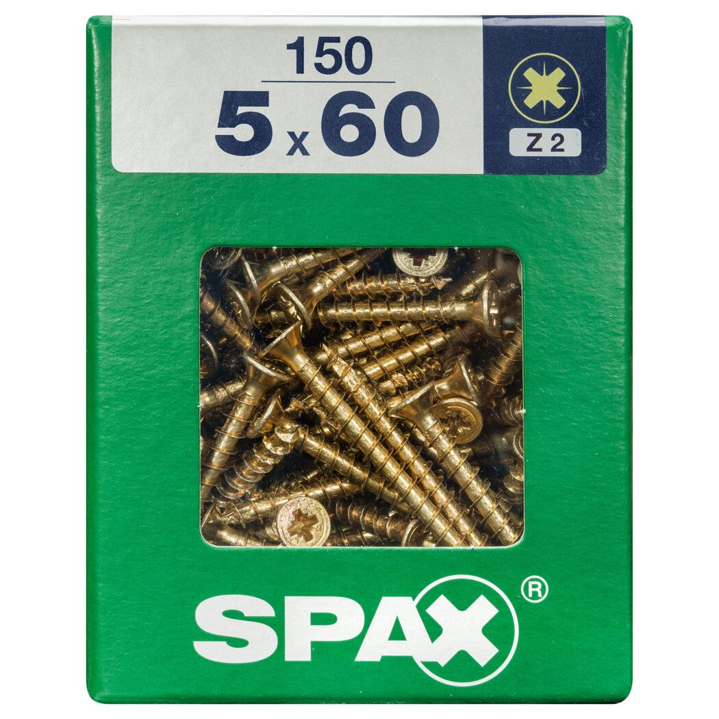 Senkkopfschrauben PZ2 Ø 5 x 60 mm 150 Stück
