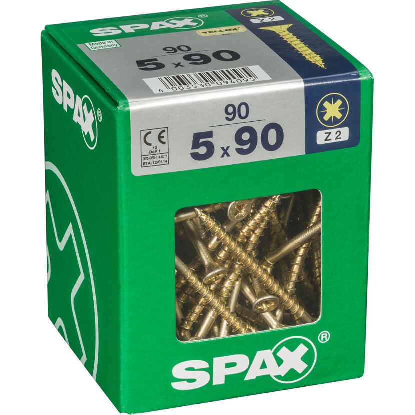 Senkkopfschrauben PZ2 Ø 5 x 90 mm 90 Stück
