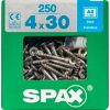 Senkkopfschrauben T-Star rostfrei Ø 4 x 30 mm 250 Stück