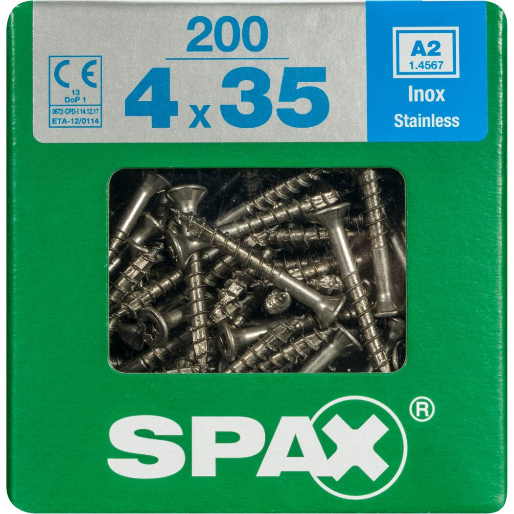 Senkkopfschrauben T-Star rostfrei Ø 4 x 35 mm 200 Stück
