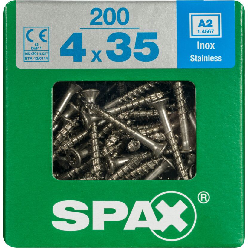 Senkkopfschrauben T-Star rostfrei Ø 4 x 35 mm 200 Stück