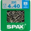Senkkopfschrauben T-Star rostfrei Ø 4 x 40 mm 200 Stück