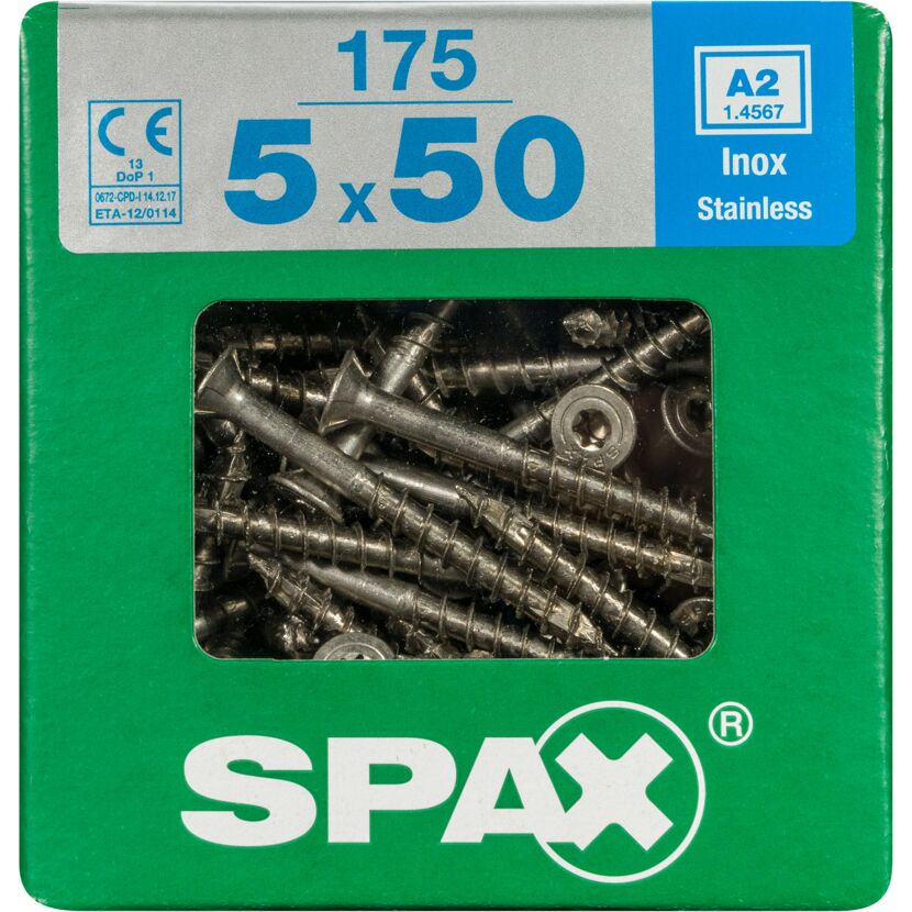 Senkkopfschrauben T-Star rostfrei Ø 5 x 50 mm 175 Stück