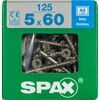 Senkkopfschrauben T-Star rostfrei Ø 5 x 60 mm 125 Stück