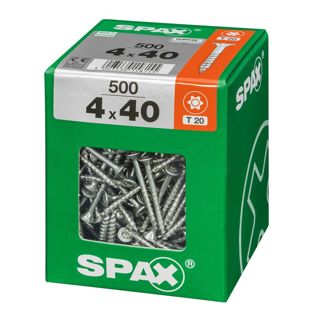 Senkkopfschrauben T20 Ø 4 x 40 mm 500 Stück