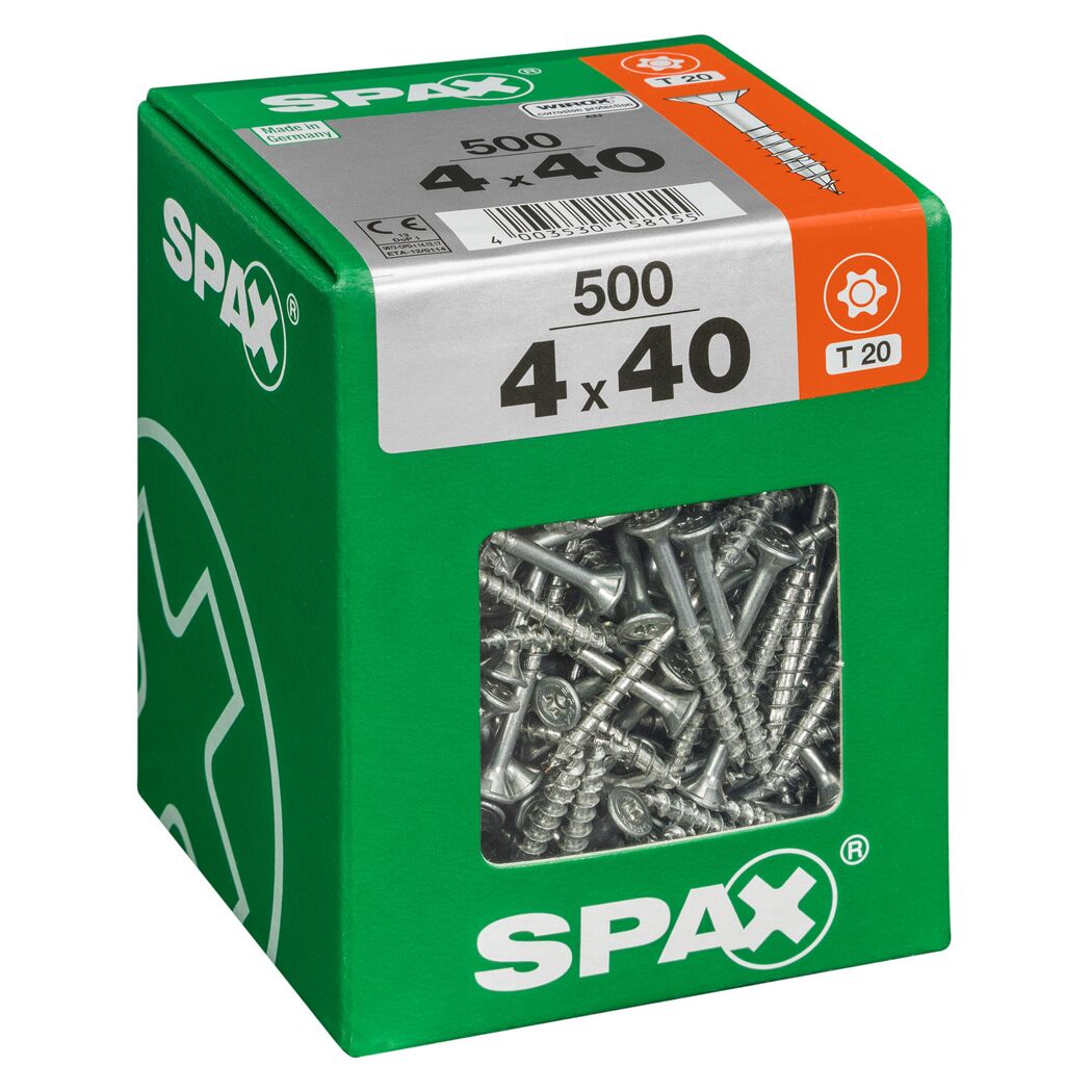 Senkkopfschrauben T20 Ø 4 x 40 mm 500 Stück
