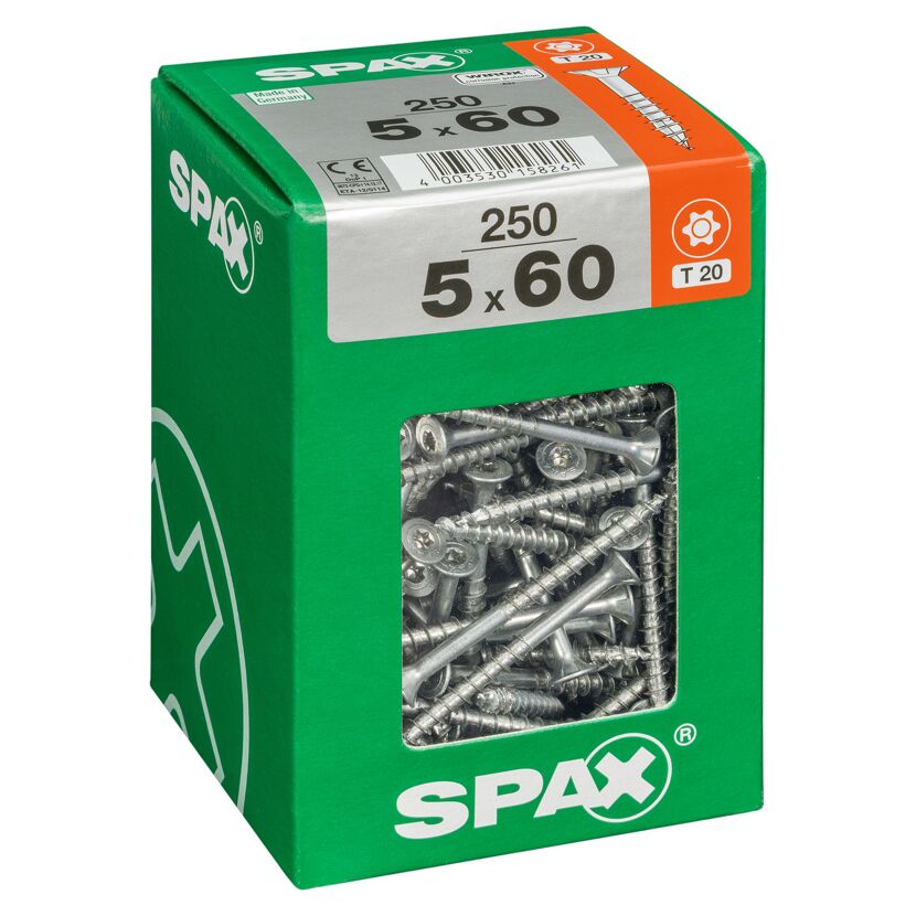 Senkkopfschrauben 'T-Star Plus' Ø 5 x 60 mm 250 Stück
