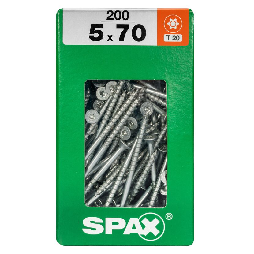 Senkkopfschrauben 'T-Star Plus' Ø 5 x 70 mm 200 Stück