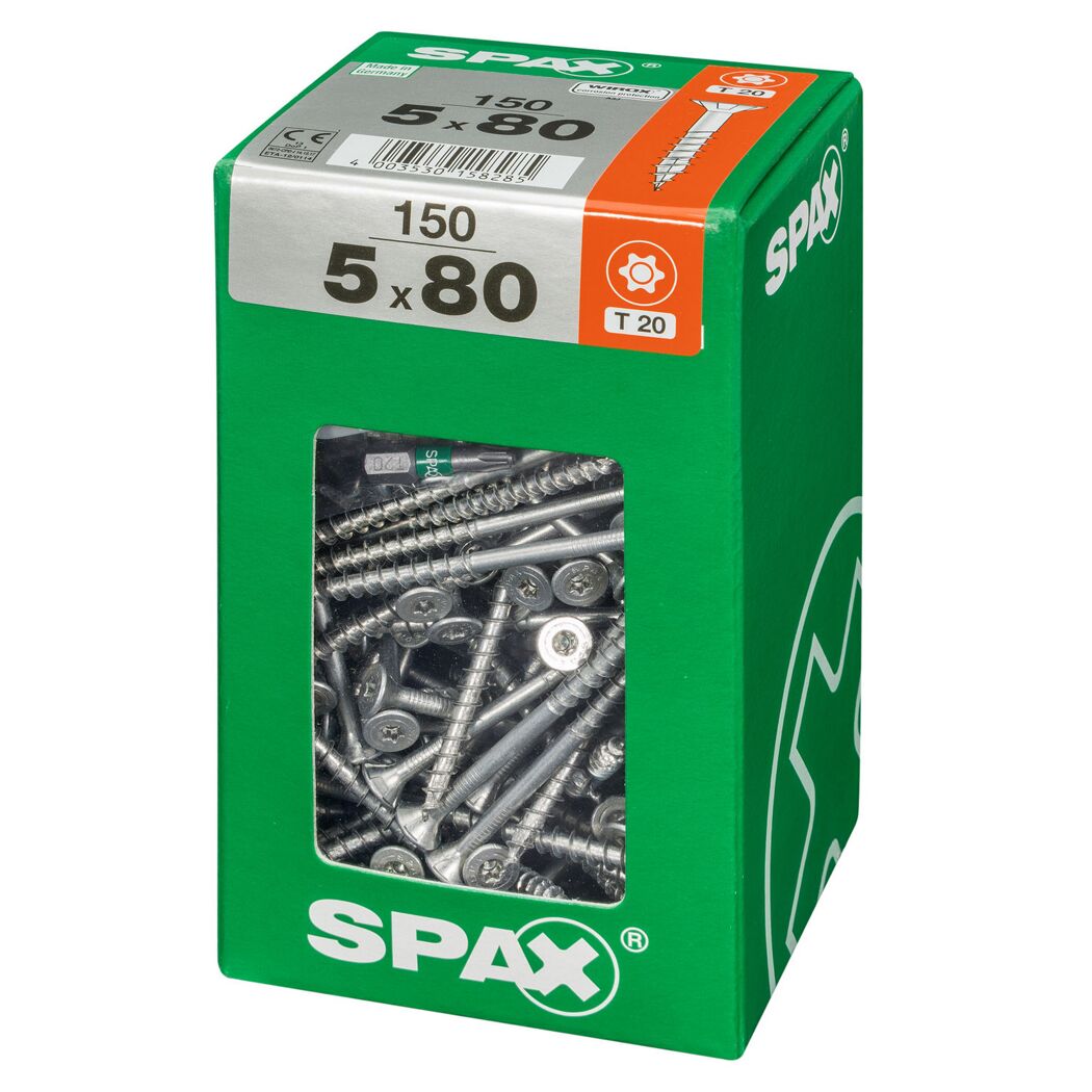 Senkkopfschrauben 'T-Star Plus' Ø 5 x 80 mm 150 Stück
