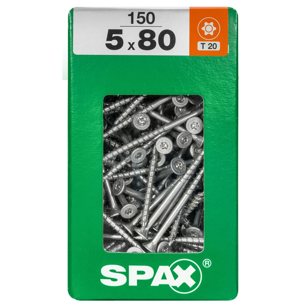 Senkkopfschrauben 'T-Star Plus' Ø 5 x 80 mm 150 Stück