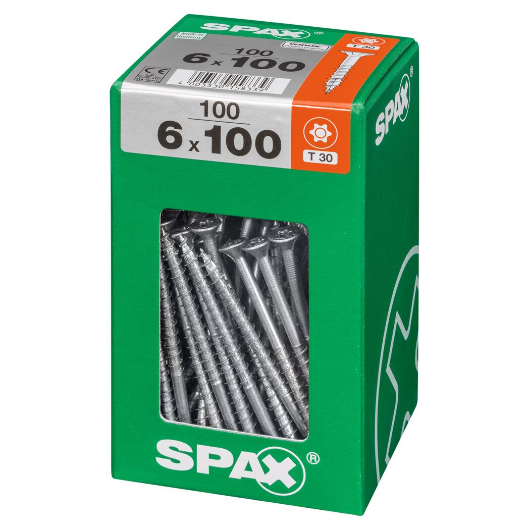 Senkkopfschrauben 'T-Star Plus' Ø 6 x 100 mm 100 Stk.
