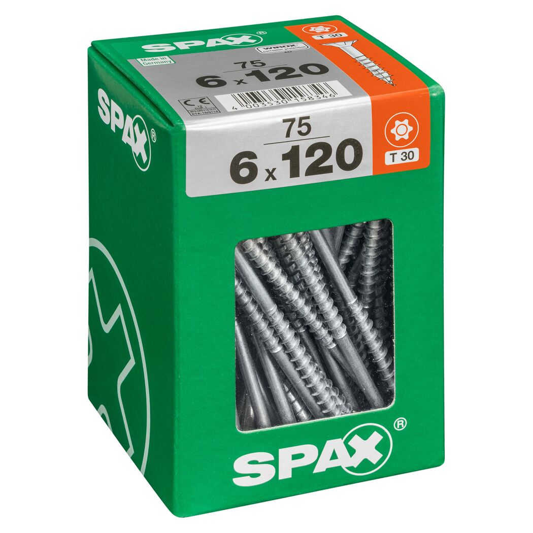 Senkkopfschrauben 'T-Star Plus' Ø 6 x 120 mm 75 Stk.