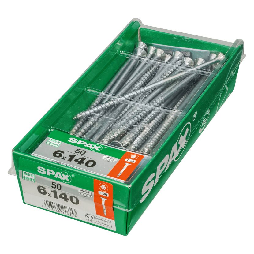 Senkkopfschrauben 'T-Star Plus' Ø 6 x 140 mm 50 Stk.