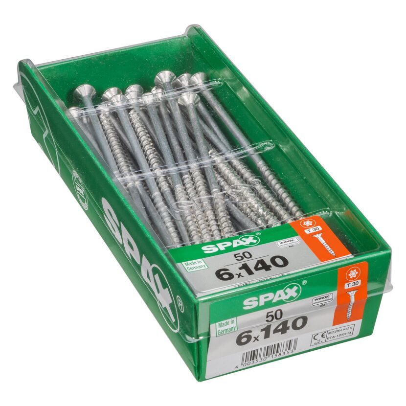 Senkkopfschrauben 'T-Star Plus' Ø 6 x 140 mm 50 Stk.