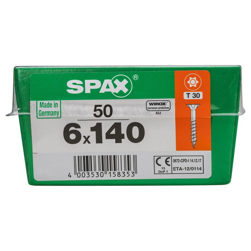 Senkkopfschrauben 'T-Star Plus' Ø 6 x 140 mm 50 Stk.