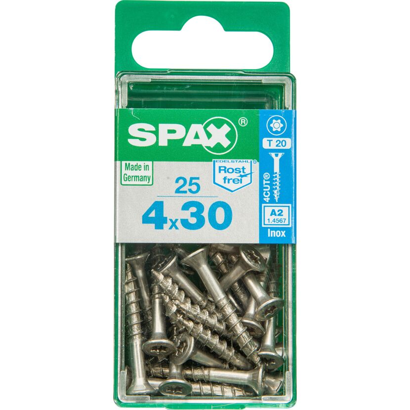Senkkopfschrauben Edelstahl A2 25 Stück Ø 4 x 30 mm