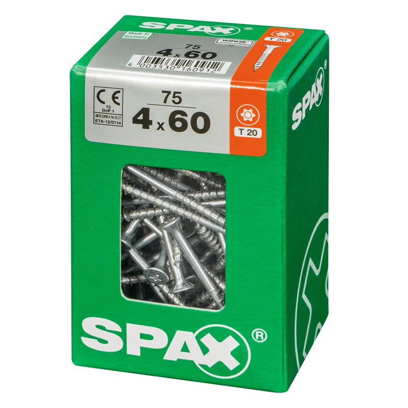 Senkkopfschrauben 'T-Star Plus' Ø 4 x 60 mm 75 Stück
