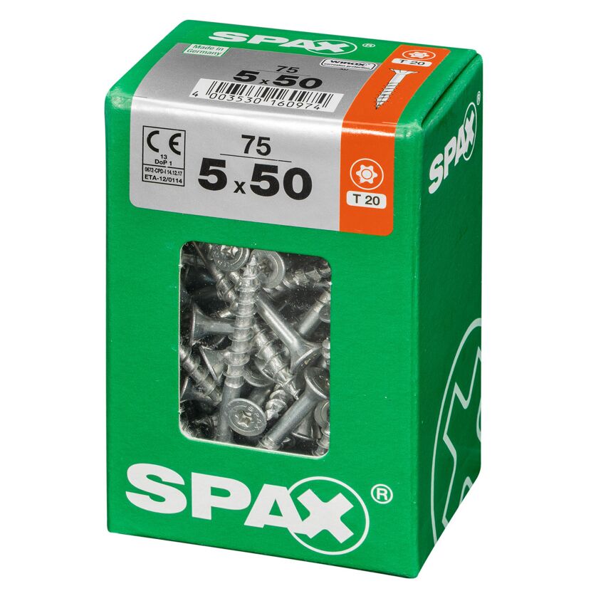 Senkkopfschrauben 'T-Star Plus' Ø 5 x 50 mm 75 Stück