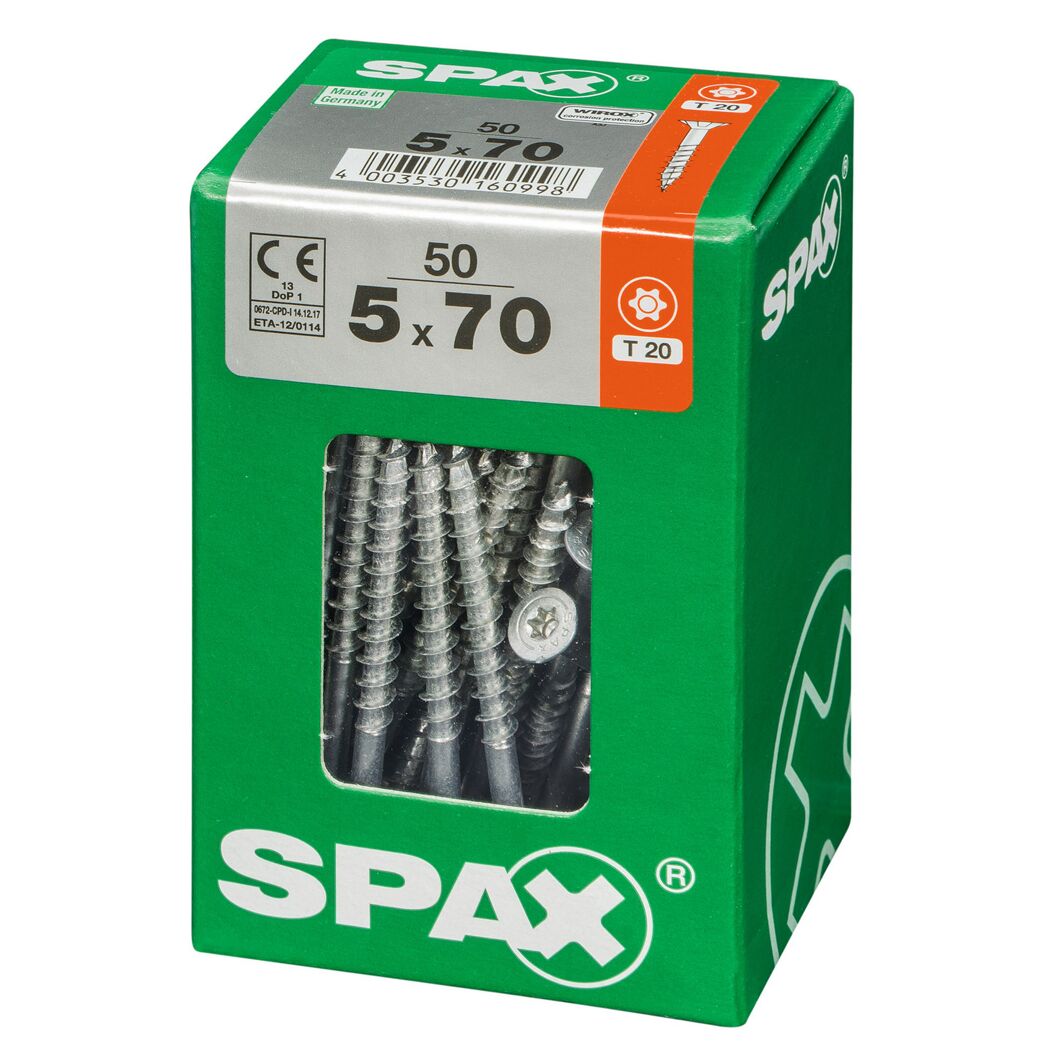 Senkkopfschrauben 'T-Star Plus' Ø 5 x 70 mm 50 Stück