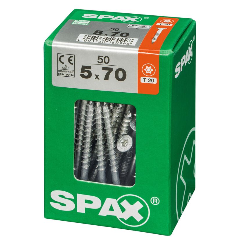 Senkkopfschrauben 'T-Star Plus' Ø 5 x 70 mm 50 Stück