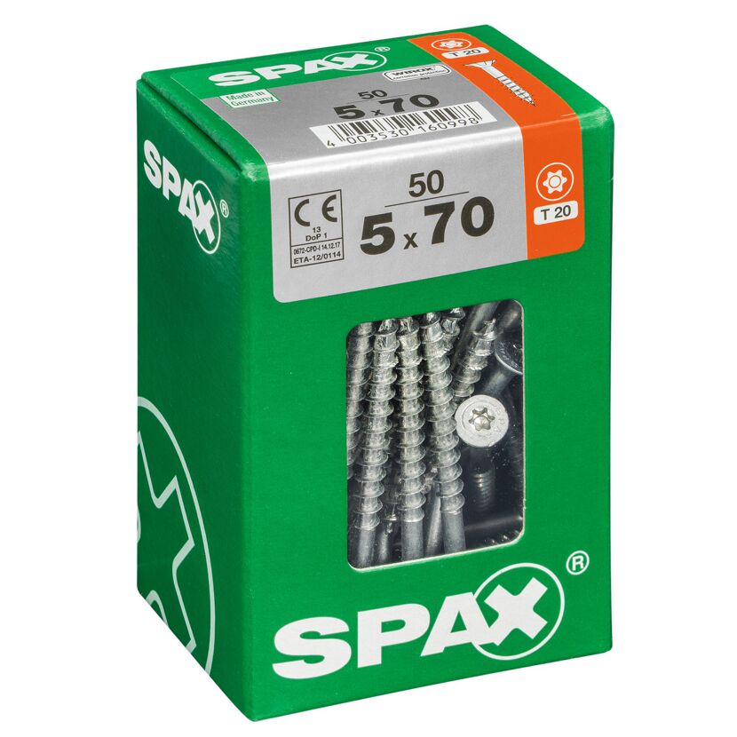 Senkkopfschrauben 'T-Star Plus' Ø 5 x 70 mm 50 Stück