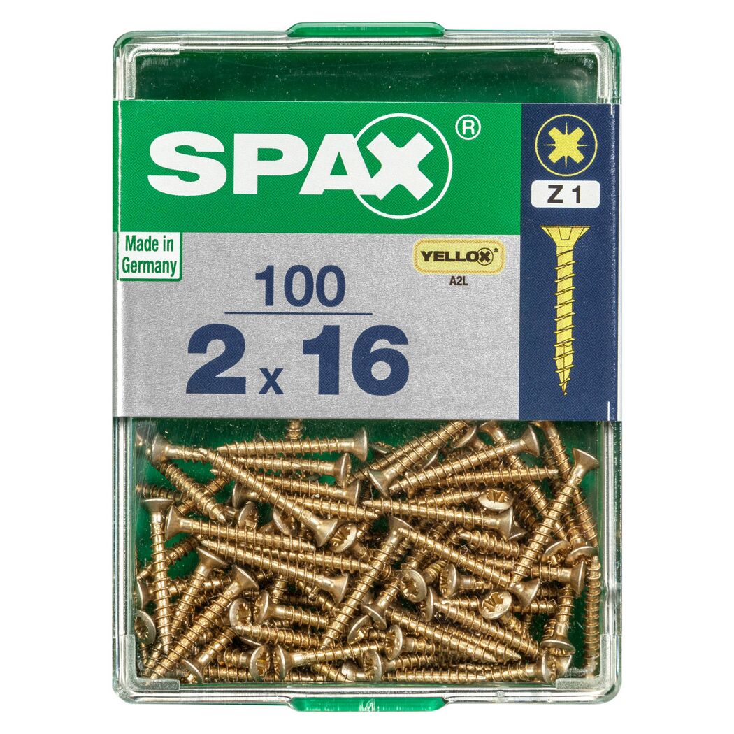 Senkkopfschraube Ø 2 x 16 mm 100 Stück