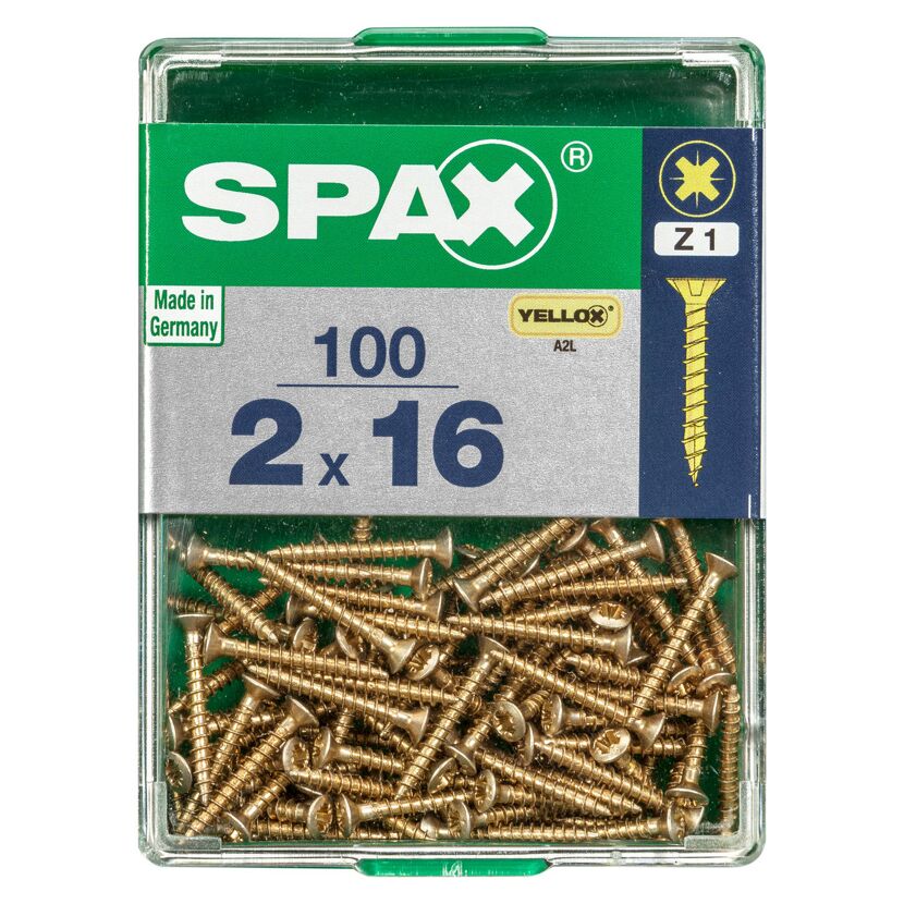 Senkkopfschraube Ø 2 x 16 mm 100 Stück