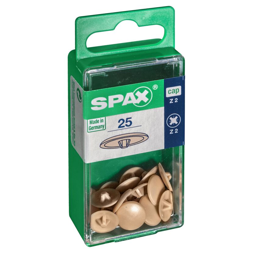 Zierkappen für PZ Z2 beige Ø 12 mm 25 Stück
