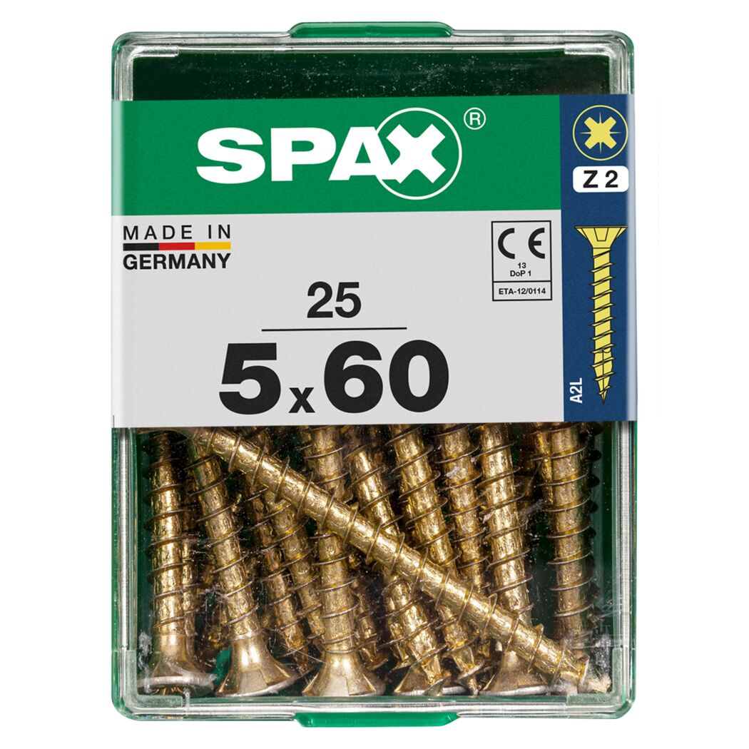 SPAX Senkkopf gelb 5x60mm 25 Stück
