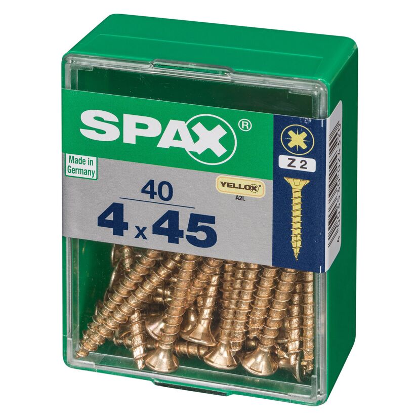 Senkkopfschrauben PZ2 Ø 4x 45 mm 40 Stück
