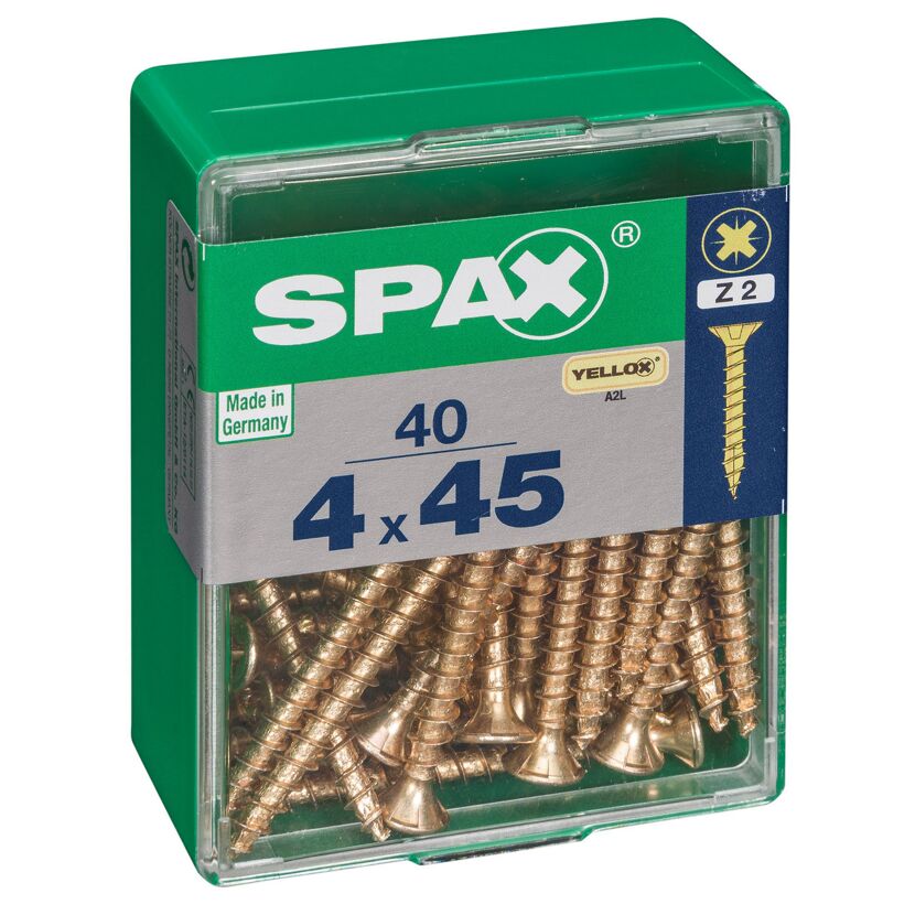 Senkkopfschrauben PZ2 Ø 4x 45 mm 40 Stück