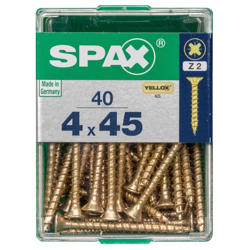 Senkkopfschrauben PZ2 Ø 4x 45 mm 40 Stück