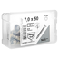 Pfostenschrauben Ø 7,0 x 40 mm C1 12 Stück