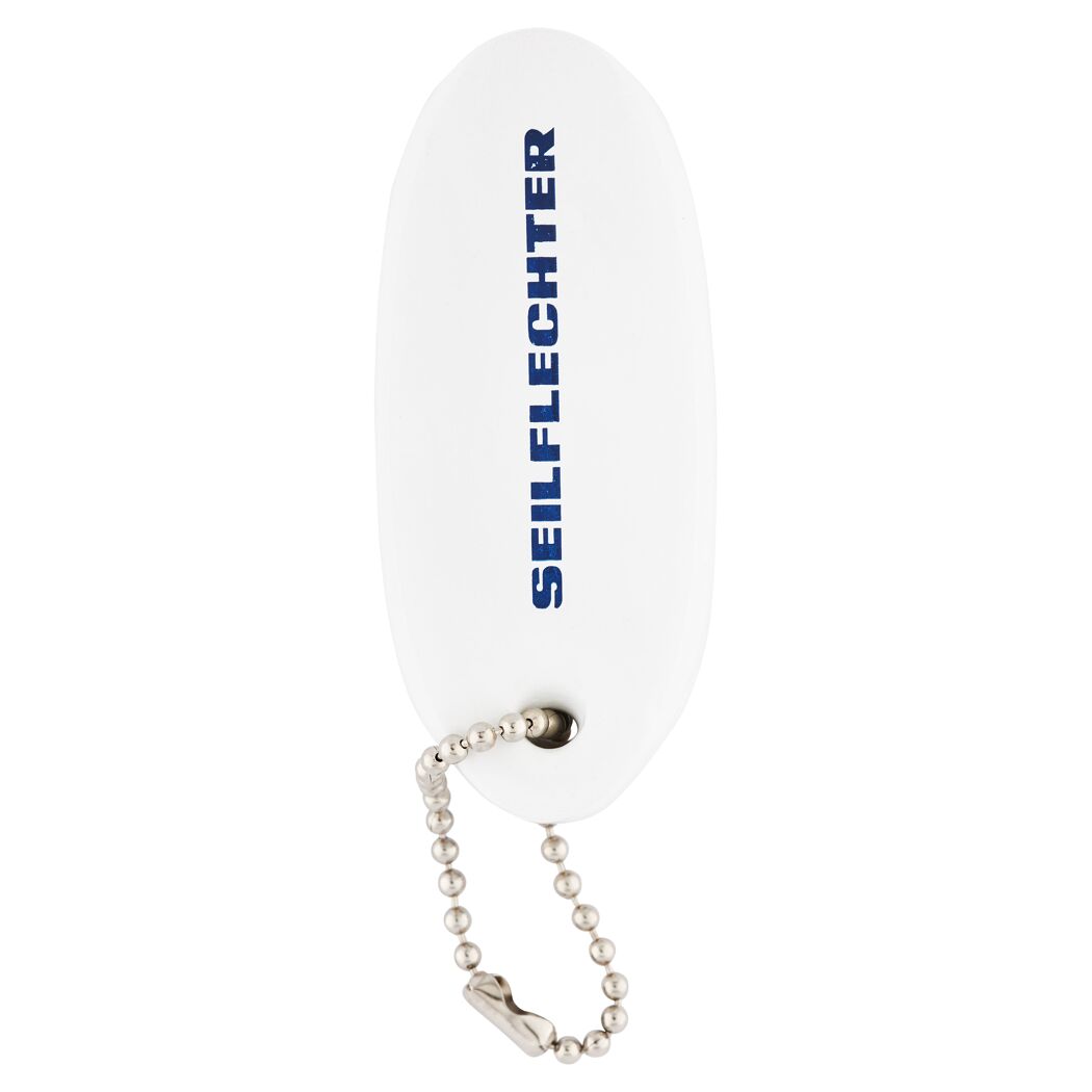 Schlüsselanhänger schwimmend weiß
