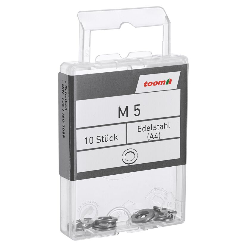 Scheiben Edelstahl A4 M5 5,3 mm 10 Stück