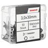 Holzschrauben T10 Torx Edelstahl 3,0 x 30 mm 50 Stück
