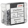 Holzschrauben T10 Torx Edelstahl 3,5 x 25 mm 50 Stück