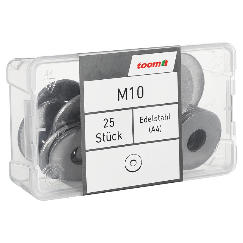Karoscheiben Edelstahl M10 10,5 mm 25 Stück