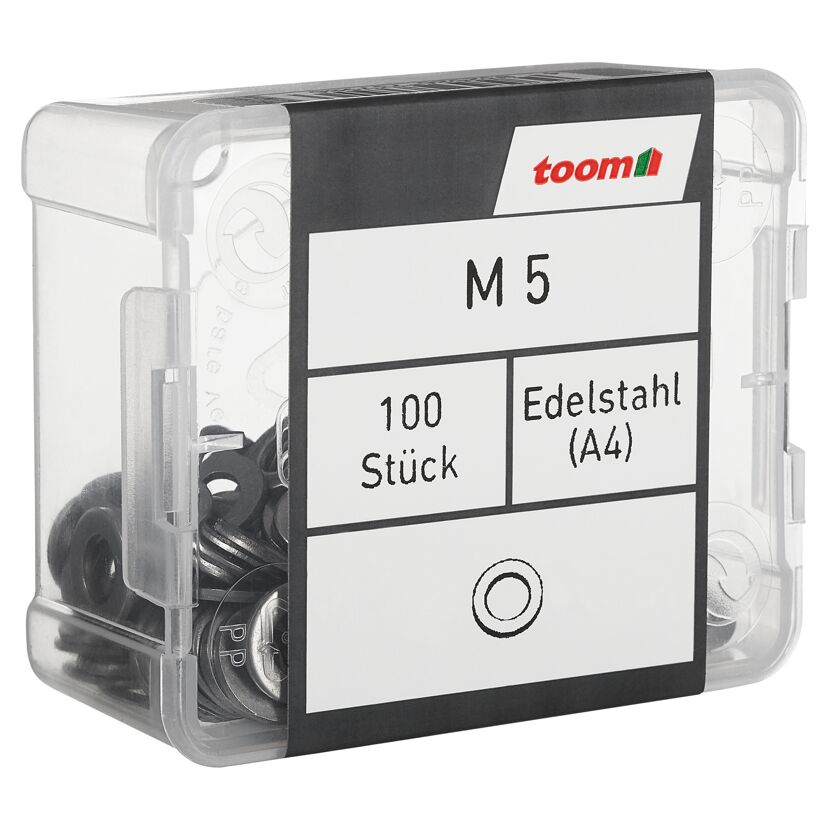 Scheiben Edelstahl A4 M5 5,3 mm 100 Stück